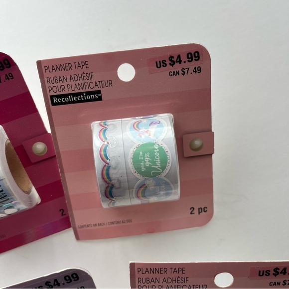 Recollections • NWT Bundle of 6 Packages Planner Tape - Picture 5 of 7